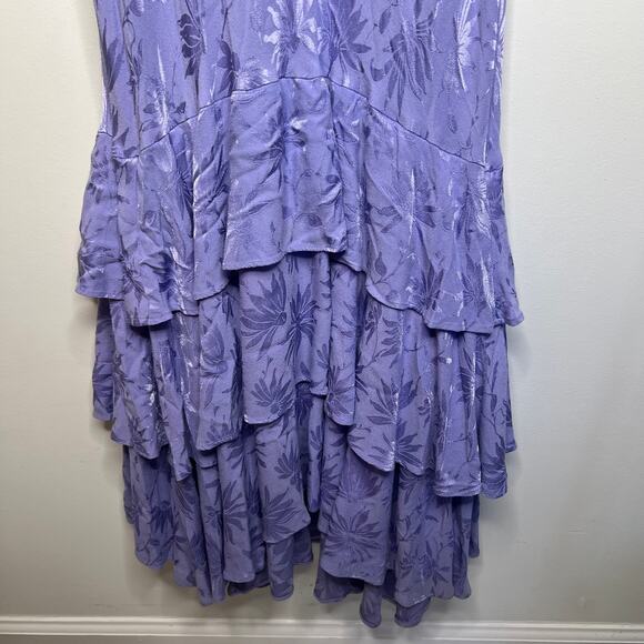 Rixo Violet Floral Jacquard Ossy Maxi Dress Size 10 - Picture 6 of 9